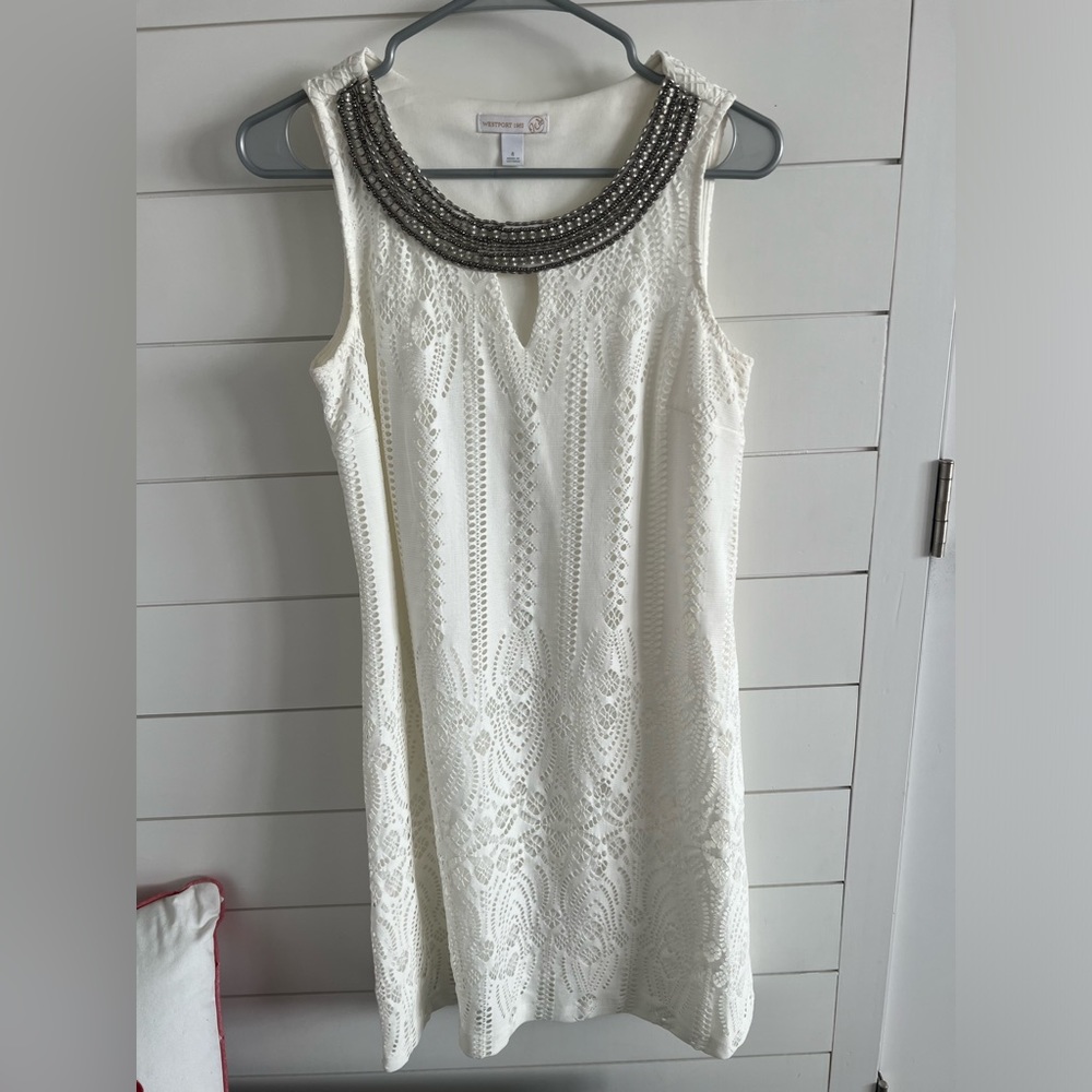 White/cream sleeveless dress